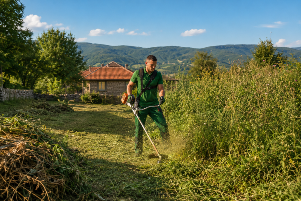 Overgrown property cleanup service in Sofia, Bulgaria